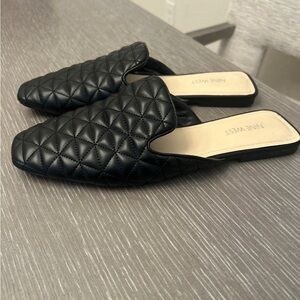 Nine West‎ black slip on mules size 10